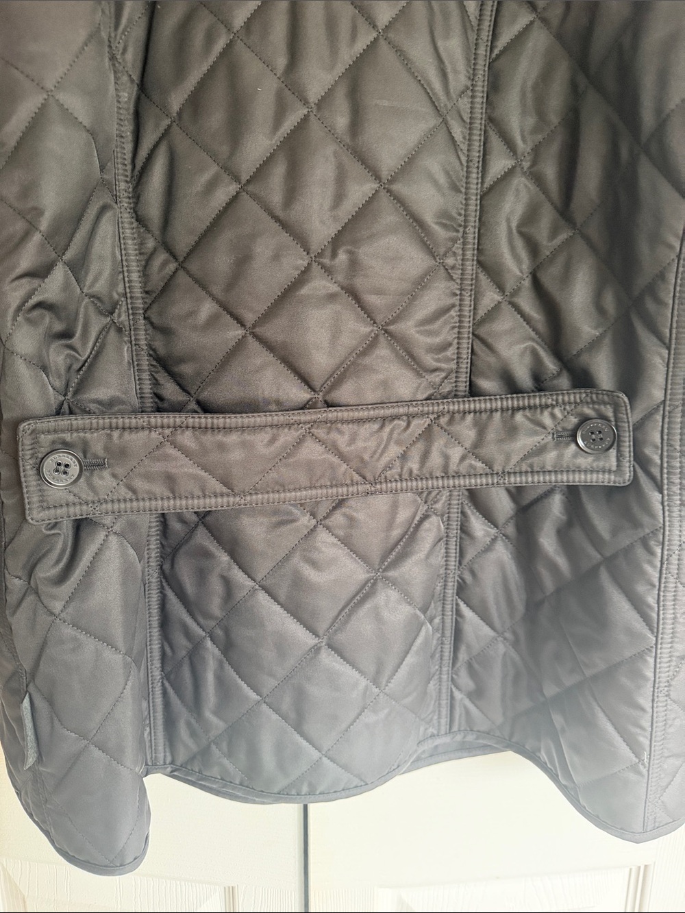 Burbey Quilted Women’s Jacket with Signature Check - Picture 7 of 10